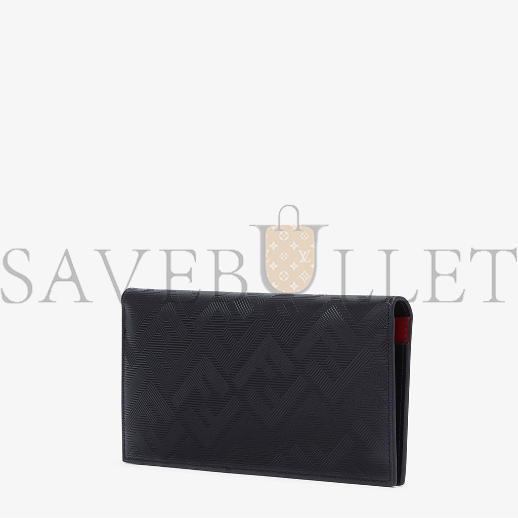 FENDI SHADOW WALLET BLACK LEATHER WALLET 7M0355AJF4F19KP (19*9.5*1.5cm) FENDI SHADOW WALLET BLACK LEATHER WALLET 7M0355AJF4F19KP (19*9.5*1.5cm)